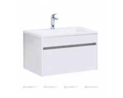 [336184] Тумба под раковину Aquanet Токио 68 00236917 (подвесная, 1 ящик), цвет белый +16817 ₽