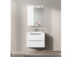 [346156] Зеркальный шкаф BelBagno Marino MARINO-SPC-600/750-1A-BL-P-L/R, 60 х 75 см, левый/правый, с LED-подсветкой, Bianco Luci +11490 ₽