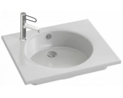 [406551] Стеклянная раковина Jacob Delafon Odeon Rive Gauche EB2561-DE1, 70 см, белый матовый +26820 ₽