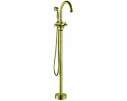 [375035] Смеситель Gemy G7099 для ванны, напольный, бронза +40656 ₽
