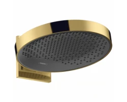 [401799] Верхний душ Hansgrohe Rainfinity 26230990, 36 х 36 см, 1 режим струи, с держателем, золото +162100 ₽