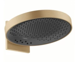 [401927] Верхний душ Hansgrohe Rainfinity 26234140, 36 х 36 см, 3 режима струи, с держателем, шлифованная бронза +223010 ₽