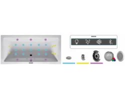 [433035] Гидромассажная система Riho JOY 2, аудиосистема,16 аэрофорсунок, Bluetooth, 1 подводный светильник хромотерапии +365970 ₽