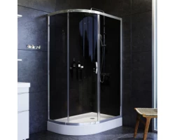 [438915] Душевой уголок Am.Pm Like Solo Slide 120 x 80 см, профиль глянцевый хром, стекло тонированное, W83G-302U120CG +56190 ₽