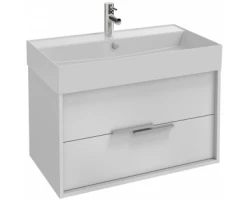 [451907] Тумба под раковину Jacob Delafon Vivienne 80 см, корпус белый глянцевый, фасад белый глянцевый, ручки хром, EB1507-N18- +72570 ₽