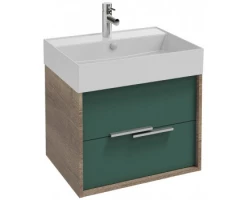 [452039] Тумба под раковину Jacob Delafon Vivienne 60 см, корпус дуб табак, фасад эвкалипт матовый, без ручек, EB1583-E52-M87 +60740 ₽