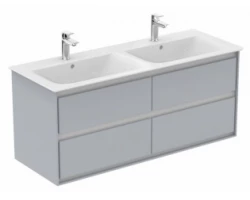 [461431] Тумба под раковину Ideal Standard Connect Air 120 см, подвесная, светло-серый глянцевый, белый матовый, E0822EQ +161069 ₽