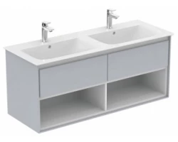 [461463] Тумба под раковину Ideal Standard Connect Air 120 см, подвесная, светло-серый глянцевый, белый матовый, E0829EQ +115159 ₽