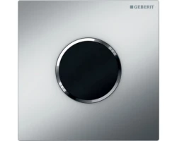 [475927] ИК-привод для писсуара Geberit HyTronic Sigma Type 10, клавиша - черный, панель - матовый хром, декор - глянцевый хром, +84001 ₽