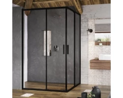 [477543] Душевой уголок Ravak Blix BLSRV2K+BLSRV2K, 90 х 120 см, профиль чёрный, витраж транспарент, X1XM70300Z1/X1XMG0300Z1 +72180 ₽