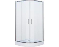 [485259] Душевой уголок Grossman Cosmo 90 х 90 см четверть круга, дверь раздвижная, стекло прозрачное, хром, GR-0090 +25700 ₽