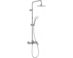 [502619] Душевая система Jacob Delafon Aleo E97825RU-4-CP, верхний душ круглый, хром +51250 ₽