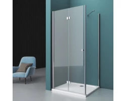 [512379] Душевой уголок BelBagno Albano, 80 х 80 х 195 см, стекло прозрачное, профиль хром, ALBANO-AS-1-80-C-Cr +42750 ₽