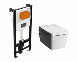 [547243] Инсталляция Jacob Delafon с безободковым унитазом Vitra Metropole 7672B003-1687 с функцией биде и сиденьем микролифт, к +80290 ₽