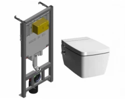 [547251] Инсталляция Jacob Delafon E29025-NF с безободковым унитазом Vitra Metropole 7672B003-1687 с функцией биде и сиденьем ми +77540 ₽