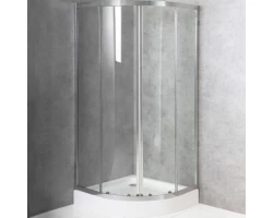 [598967] Душевой уголок BelBagno Due, 80 х 80 см, четверть круга, стекло прозрачное, профиль хром, DUE-R-2-80-C-Cr +20030 ₽
