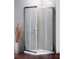 [613379] Душевой уголок Cezares Practico-A-2, 100 х 100 х 185 см, стекло прозрачное, PRATICO-A-2-100-C-Cr +30150 ₽