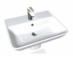 [284688] Раковина стеклянная Jacob Delafon Vox EB2105-DD1, 60 х 45 см, белая глянцевая +48250 ₽