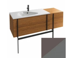 [297297] Тумба под раковину Jacob Delafon Nouvelle Vague 145 EB3037RU-M65, темно-серый/серый стальной +300980 ₽