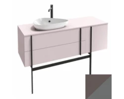 [301759] Тумба под раковину Jacob Delafon Nouvelle Vague 145 EB3043RU-M65, темно-серый/серый стальной мягкий +320490 ₽