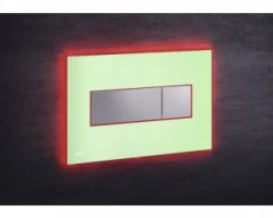 [313955] Кнопка управления AlcaPlast M1472 - AEZ113 с цветной пластиной, светящаяся кнопка зеленая, свет красный +29641 ₽