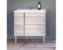 [321441] Тумба под раковину Акватон Стоун 1A228201SX850 80 см подвесная, сосна арлингтон +16490 ₽