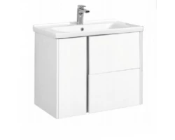 [321455] Тумба с раковиной Акватон Стоун 1A2282K1SX010 80 см подвесная, белый глянцевый +22330 ₽