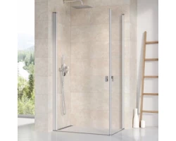 [334133] Душевой уголок Ravak Chrome CRV1+CRV1, 80 x 100 см, профиль сатин, витраж транспарент, 1QV40U01Z1/1QVA0U01Z1 +98400 ₽