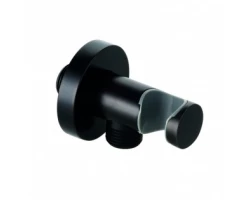 [420467] Шланговое подключение Kludi 6054739-00, с держателем для душа, черное +3105 ₽