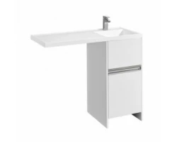 [551715] Тумба с раковиной Акватон Лондри под стиральную машину 105 см, напольная, правая, 1A2360K0LH010 +24472 ₽