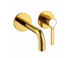 [556251] Смеситель для раковины Cezares Eco, брашированное золото, ECO-DI-BORO +16390 ₽