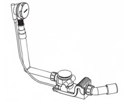 [92581] Слив-перелив Kaldewei Comfort-Level мод. 4002 арт. 6877.7051.0000 хром, удлинённый +39054 ₽