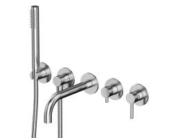 Смеситель для ванны скрытого монтажа WHITECROSS Y Y1240NIB (брашированный никель) +54830 ₽