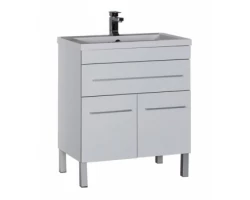 [243962] Тумба под раковину Aquanet Верона 75 напольная (2 дверцы, 1 ящик) 00182706, цвет белый +23846 ₽