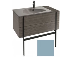 [297683] Тумба под раковину Jacob Delafon Nouvelle Vague 100 EB3031-S50, с выступом, цвет - аквамарин сатин +197240 ₽