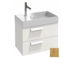 [300121] Тумба под раковину Jacob Delafon Rythmik EB1300-G1C подвесная, белая блестящая, 60 см +97890 ₽