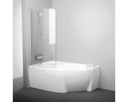 [305841] Шторка на ванну Ravak Rosa CVSK1 140/150 левая/правая, профиль сатин, витраж транспарент, 7QLM0U00Y1/7QRM0U00Y1 +53370 ₽