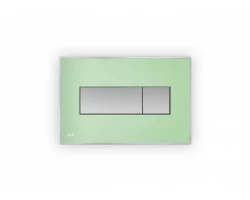 [313952] Кнопка управления AlcaPlast M1472 - AEZ110 с цветной пластиной, светящаяся кнопка зеленая, свет белый +29641 ₽