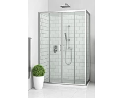 [317158] Душевой уголок Roth Lega Line, 110 х 80 см, дверь раздвижная, стекло прозрачное/intima +57465 ₽