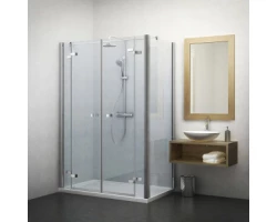 [319507] Душевой уголок Roth Elegant Line 140 х 100 см двустворчатый с неподвижной стенкой, стекло прозрачное +135162 ₽