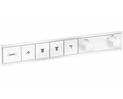 [335519] Смеситель Hansgrohe RainSelect для душа термостатический, белый матовый, 15382700 +268750 ₽