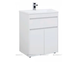 [336185] Тумба под раковину Aquanet Токио 68 00237746 (напольная, 1 ящик, 2 дверцы), цвет белый +24551 ₽