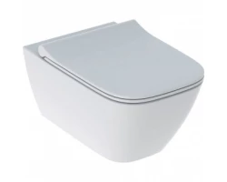[347888] Подвесной унитаз Geberit Smyle Square 500.685.01.1 Rimfree, безободковый с крышкой-сиденьем микролифт +30021 ₽