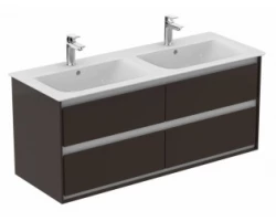 [461451] Тумба под раковину Ideal Standard Connect Air 120 см, подвесная, темно-коричневый матовый, белый матовый, E0822VY +161069 ₽