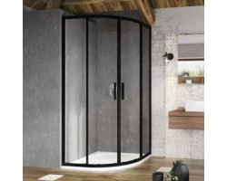 [468315] Душевой уголок Ravak Blix Slim BLSCP4-90, 90 х 90 см, профиль черный, витраж транспарент, X3BM70300Z1 +59040 ₽