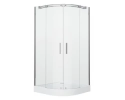 [485571] Душевой уголок Grossman Galaxy 90 х 90 см четверть круга, дверь раздвижная, стекло прозрачное, хром, GR-4090 +31900 ₽