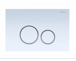 [534839] Панель смыва Aquatek, клавиши круглые, белый, ободок хром, KDI-0000015 (005A) +1950 ₽