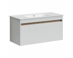 [549919] Тумба под раковину Sancos Smart 100, подвесная, белый глянец, SM100W +25900 ₽