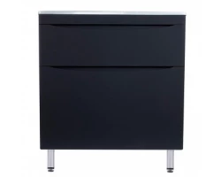 [558163] Тумба под раковину Style Line El Fante Бергамо мини 80 Люкс антискрейтч Plus, 80 см, напольная, черный, СС-00002313 +21156 ₽