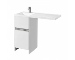 [585311] Тумба с раковиной Акватон Лондри под стиральную машину 105 см, напольная, левая, 1A2360K1LH010 +24472 ₽